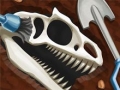 Копание костей динозавра