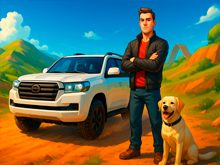 Водитель внедорожника Land Cruiser