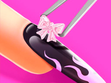 3D акриловые ногти